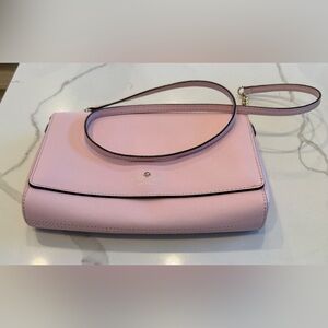 Kate Spade New York Pink Saffiano Leather Crossbody - gently-used condition.
